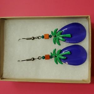 Palm tree earrings